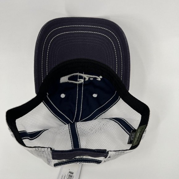 Drake Waterfowl Men's Mesh Snap Back Logo Cap Navy Blue One Size Duck Hunting - Picture 6 of 6